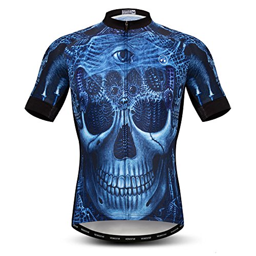 Herren-Fahrradtrikot, kurzärmlig, Oberteil, Größen S-XXXL, Lycra-Bündchen - - For Your Chest 42.5-45.6" (XL) von JPOJPO