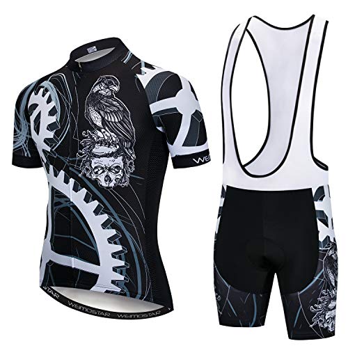 Herren Radtrikot und Shorts Set, kurzärmelig, Fahrradtrikot und Shorts, Bergbekleidung, Sommerkleidung, schnelltrocknend, JP, X-Large von JPOJPO