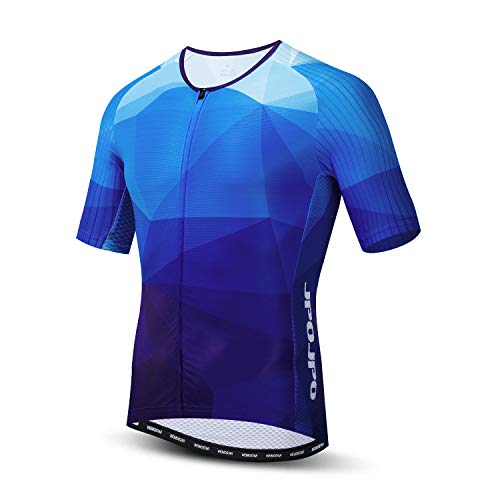 JPOJPO Herren Radtrikot Kurzarm Top Feuchtigkeitsableitendes Workout Sport T-Shirt von JPOJPO