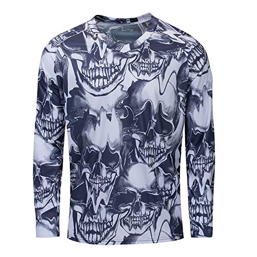 JPOJPO Herren Radtrikot MTB Downhill T-Shirt Langarm Motorrad Atmungsaktiv S-4XL von JPOJPO