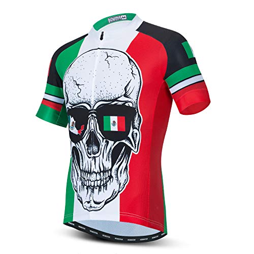 JPOJPO Men's Cycling Jerseys Basic Tops Bike Shirt with 3 Rear Pockets Mexico von JPOJPO