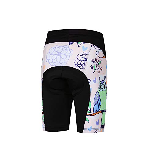 Jpojpo Fahrrad-Shorts für Kinder, kurze Hose, 4D-Gel-gepolsterte Fahrradhose M rose von JPOJPO