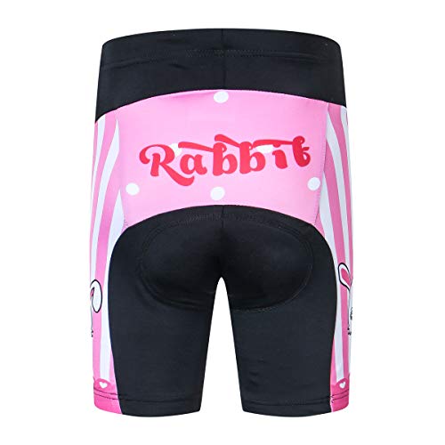 Jpojpo Fahrrad-Shorts für Kinder, kurze Hose, 4D-Gel-gepolsterte Fahrradhose S hase von JPOJPO