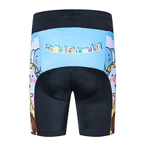 Jpojpo Fahrrad-Shorts für Kinder, kurze Hose, 4D-Gel-gepolsterte Fahrradhose XXXL bär von JPOJPO