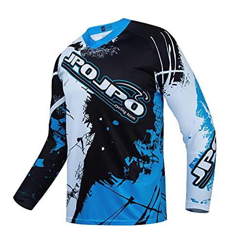 Kinder Radtrikot Downhill Shirts Jahre Mädchen Jungen Fahrrad MTB Kinderkleidung Langarm Powersports Fahrrad BMX Tops von JPOJPO