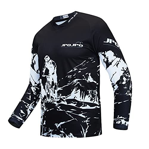 Kinder Radtrikot Downhill Shirts Jahre Mädchen Jungen Fahrrad MTB Kinderkleidung Langarm Powersports Fahrrad BMX Tops von JPOJPO