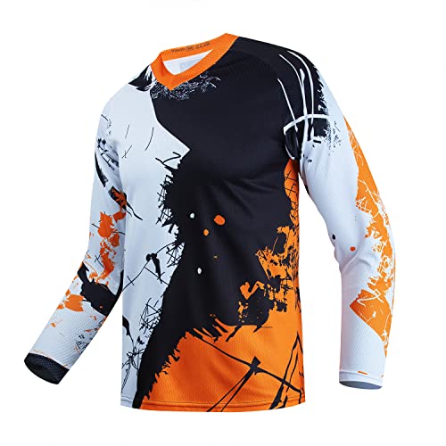 Kinder Radtrikot Downhill Shirts Jahre Mädchen Jungen Fahrrad MTB Kinderkleidung Langarm Powersports Fahrrad BMX Tops von JPOJPO