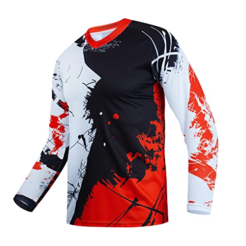 Kinder Radtrikot Downhill Shirts Jahre Mädchen Jungen Fahrrad MTB Kinderkleidung Langarm Powersports Fahrrad BMX Tops von JPOJPO