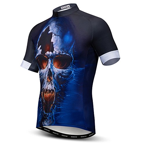 Men's Cycling Jerseys Top Summer Full Zipper Biking Shirt with Pocket Reflective von JPOJPO