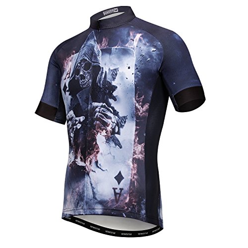 Men's Cycling Jerseys Top Summer Full Zipper Biking Shirt with Pocket Reflective von JPOJPO