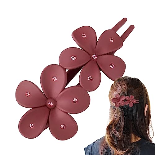 Entenschnabel-Clips,Retro Frosted Alligator Haarnadel | Einfache Haarnadeln – eleganter und stilvoller Haarschmuck für Frauen – Teilen und Stylen Jpsdows von JPSDOWS