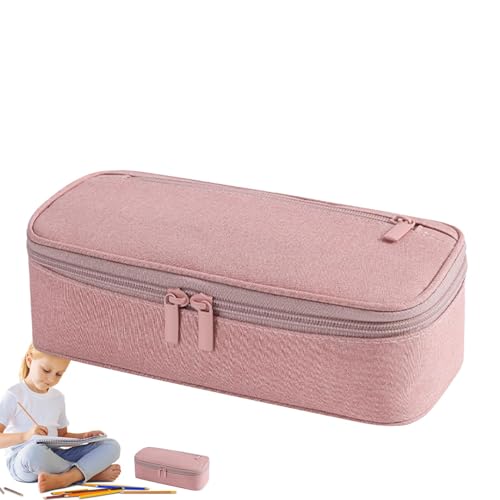 Federmäppchen mit großem Fassungsvermögen, Federmäppchen mit großem Fassungsvermögen | Briefpapier-Stifttasche,Stift-Organizer, Make-up-Tasche, Schreibtisch-Organizer, Marker-Stiftetui für die Uni von JPSDOWS