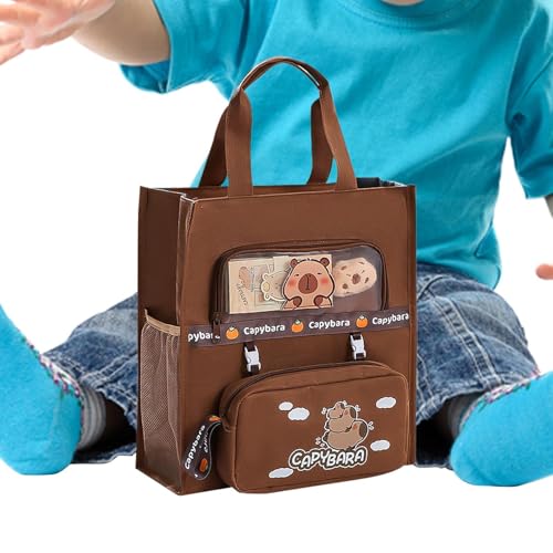 JPSDOWS Capybara Handtasche,Wasserratte Tier Tragetasche | Großvolumige Unisex Alltagstasche Für Freizeit Schule Kinder Und JPSDOWS Capybara Handtasche,Wasserratte Tier Tragetasche | Großvolumige Unisex Alltagstasche Für Freizeit Schule Kinder Und von JPSDOWS