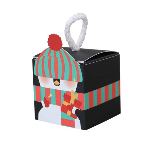 Mini Weihnachtsgeschenkboxen - 50 Stück recycelbare Box aus Karton für Weihnachtsfeier - Kreative Geschenke für Süßigkeiten, Mini-Spielzeug, Haarzubehör, Kekse, Kekse, Jpsdows von JPSDOWS