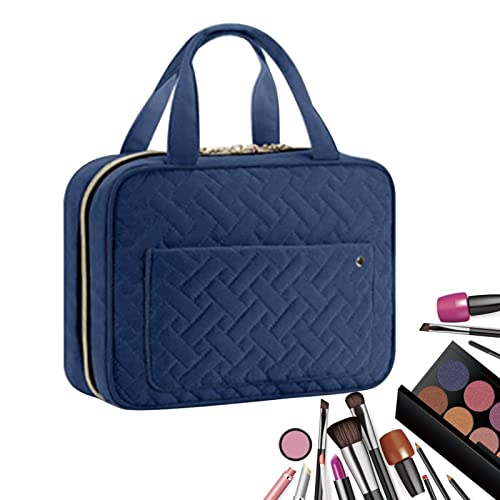 Reise Kulturbeutel | Reise Organizer Tasche für Frauen,Tragbare wasserdichte Make-up-Tasche mit großer Kapazität für Hautpflege, Toilettenartikel, Jpsdows, Saphirblau, 1 von JPSDOWS