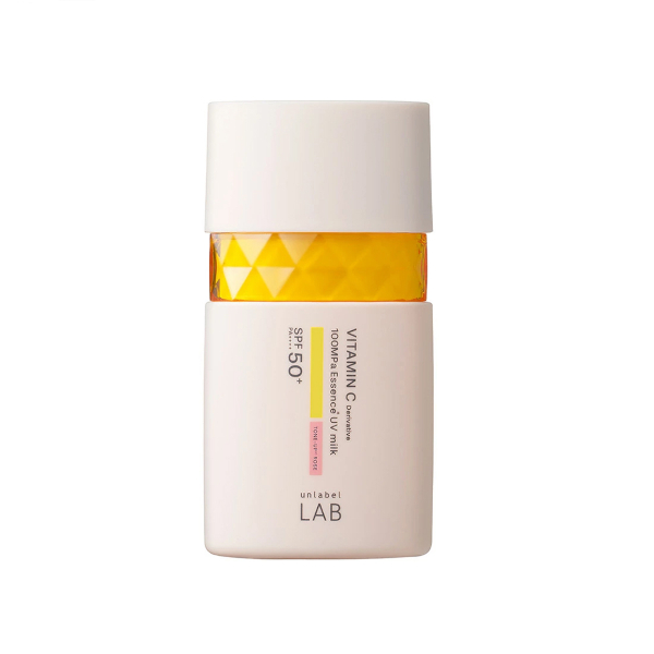 JPSLAB - Unlabel LAB Vitamin C 100MPa Essence UV Milk SPF50+ PA++++ - 50ml - Tone-Up Rose von JPSLAB
