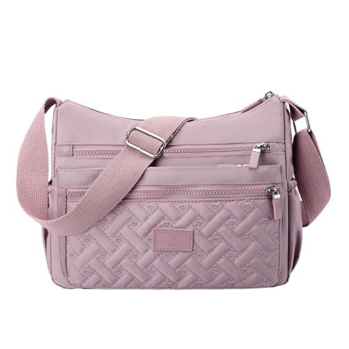 JPSSJGYH Beliebte Umhängetasche, Nylon-Umhängetasche, Umhängetasche mit mehreren Fächern für Damen (Purple) von JPSSJGYH