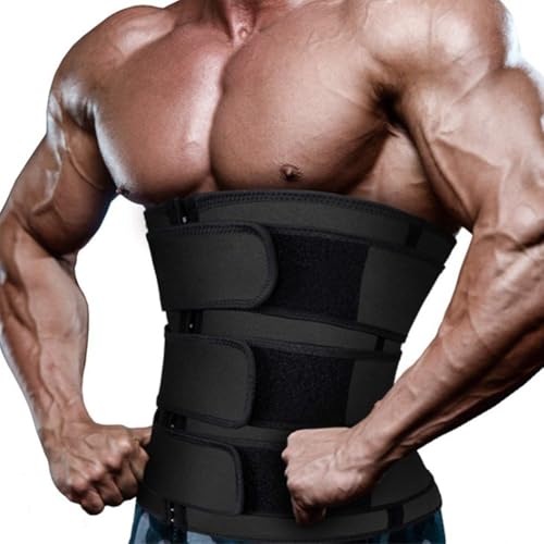 JPXJGT Men Waist Belt Tummy Control Slimming Fajas Colombian Girdle Trainer Corset(Black,L) von JPXJGT