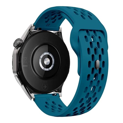 18mm 20 mm 22 mm Loch Silikonband für Samsung Galaxy Watch 6 5 4 für GT4 3 GT2 Pro -Armband für Garmin vivoactive 4 -Gurt von JPXXFM