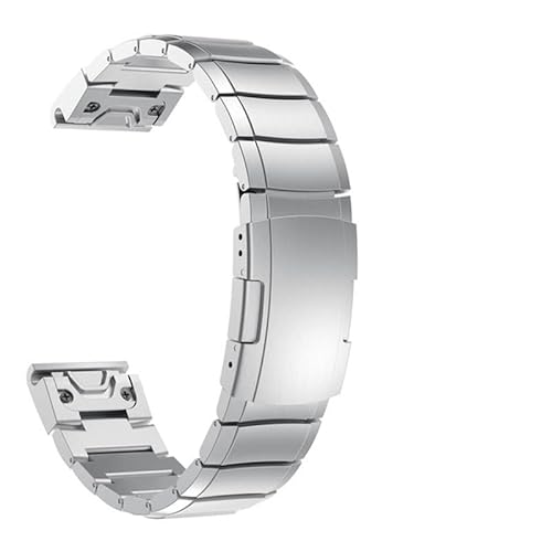 20 22 26mm Watchstrap For Garmin Fenix 7S 7 7X 6S 6 6X Pro 5S 5X 5 Plus Stainless Steel Strap Quick Release Smartwatch Wristband von JPXXFM