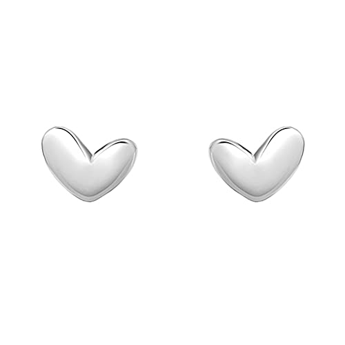 20g Mini Heart Sterling Silver Hypoallergenic Pierced Earrings for Women Girls Teens Minimalist Love Hearted Bead Stud Tiny Small Cartilage Tragus Post Pin Cute Birthday Christmas Thanksgiving von JPXXFM
