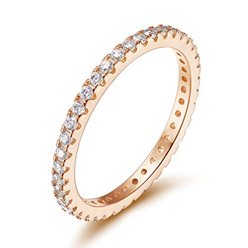 2mm Sterling Silber Silber Ehering Ehering Cubic Zirkonia Halb Eternity Stapelable Ringgröße 3-13 2mm Sterling Silber Silber Ehering Ehering Cubic Zirkonia Halb Eternity Stapelable Ringgröße 3-13 von JPXXFM