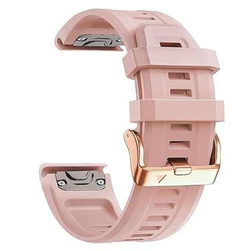 Für Garmin Fenix 7S/5S Plus/6s/5s/Instinct 2S/D2, 20 mm Schnellanpassungsweicher Silikongurt mit Roségolden Für Garmin Fenix 7S/5S Plus/6s/5s/Instinct 2S/D2, 20 mm Schnellanpassungsweicher Silikongurt mit Roségolden von JPXXFM