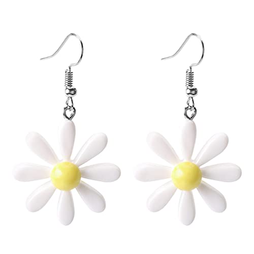 Gänseblümchenform Earacryl Hawaii Wildlily Dangle Ohrschmuck von JPXXFM