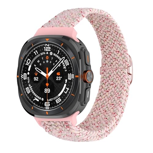 Geflochtener Solo -Loop -Nylongurt für Samsung Galaxy Watch 7 Ultra -Band 47 mm dehnbares Nylon -Wob -Armband Correa Watchbänder von JPXXFM