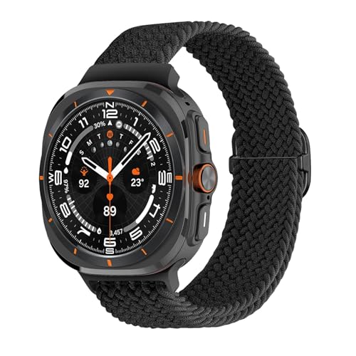 Geflochtener Solo -Loop -Nylongurt für Samsung Galaxy Watch 7 Ultra -Band 47 mm dehnbares Nylon -Wob -Armband Correa Watchbänder von JPXXFM
