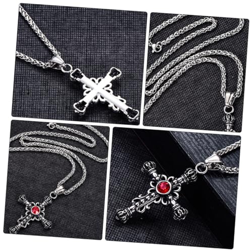JPXXFM 1 PC für Persönlichkeitszubehör Frauen Chokers Männer Hals -Ornament Nostalgie Schlüsselbeinkette Edelstahl Stahl von JPXXFM