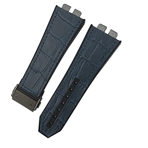 JPXXFM 17 * 27mm Genuine Leather Rubber Silicone Watchband For Big Bang 42mm 441 440 Calfskin Quick Release Watch Strap von JPXXFM