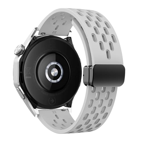 JPXXFM 18 20 22mm magnetischer Silikongurt für Uhr GT 5 46mm 41 mm atmungsaktives Sportband für GT5 Pro GT4 GT3 GT2 Correa Watchbands von JPXXFM