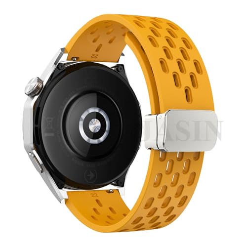 JPXXFM 18 20 22mm magnetischer Silikongurt für Uhr GT 5 46mm 41 mm atmungsaktives Sportband für GT5 Pro GT4 GT3 GT2 Correa Watchbands von JPXXFM
