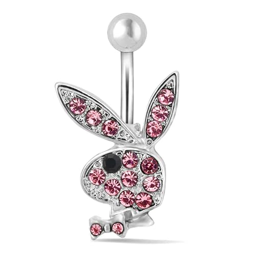 JPXXFM 1pc Bauchnabel Ringe Hasennabel Ringe Kaninchen Bauchringe für Edelstein Stein rosa blaues Hasen falscher Bauch Piercing Pin JPXXFM 1pc Bauchnabel Ringe Hasennabel Ringe Kaninchen Bauchringe für Edelstein Stein rosa blaues Hasen falscher Bauch Piercing Pin von JPXXFM