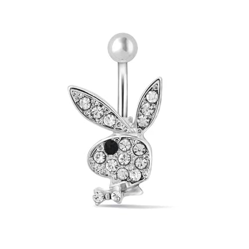 JPXXFM 1pc Bauchnabel Ringe Hasennabel Ringe Kaninchen Bauchringe für Edelstein Stein rosa blaues Hasen falscher Bauch Piercing Pin JPXXFM 1pc Bauchnabel Ringe Hasennabel Ringe Kaninchen Bauchringe für Edelstein Stein rosa blaues Hasen falscher Bauch Piercing Pin von JPXXFM