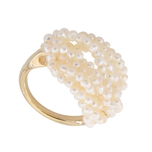 JPXXFM 1pc Natural Pearl Ring kreativer dekorativer Fingerring für Partys handgefertigtes Süßwasser -Perlenschmuck präsent JPXXFM 1pc Natural Pearl Ring kreativer dekorativer Fingerring für Partys handgefertigtes Süßwasser -Perlenschmuck präsent von JPXXFM