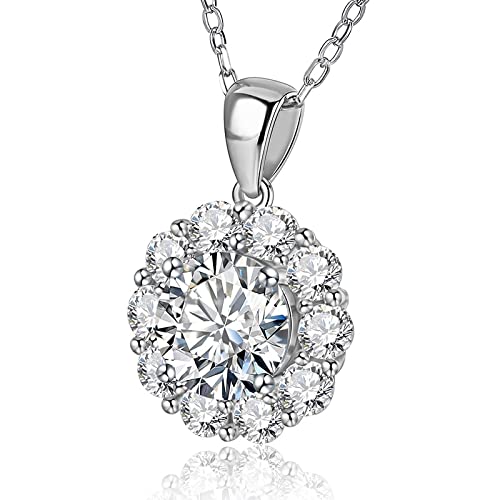 JPXXFM 2 Karat D Farb Twinkle Moissanit Diamant Anhänger Halsketten für Frauen Sterling Hochzeit Schmuck JPXXFM 2 Karat D Farb Twinkle Moissanit Diamant Anhänger Halsketten für Frauen Sterling Hochzeit Schmuck von JPXXFM
