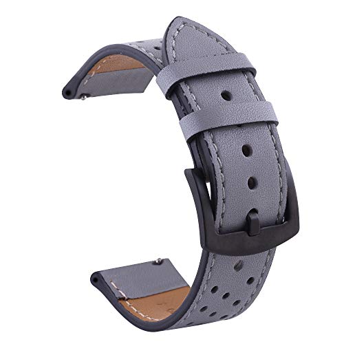 JPXXFM 20 22mm Leather Watch Band Straps For Forerunner 245/645/158/745/55 Bracelet For Venu 2 Vivoactive 3/4 Watchband von JPXXFM