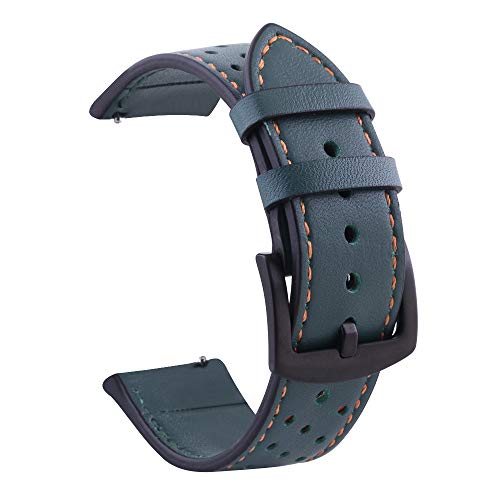 JPXXFM 20 22mm Leather Watch Band Straps For Forerunner 245/645/158/745/55 Bracelet For Venu 2 Vivoactive 3/4 Watchband von JPXXFM