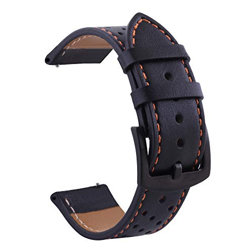 JPXXFM 20 22mm Leather Watch Band Straps For Forerunner 245/645/158/745/55 Bracelet For Venu 2 Vivoactive 3/4 Watchband von JPXXFM
