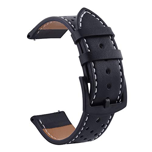 JPXXFM 20 22mm Leather Watch Band Straps For Forerunner 245/645/158/745/55 Bracelet For Venu 2 Vivoactive 3/4 Watchband von JPXXFM