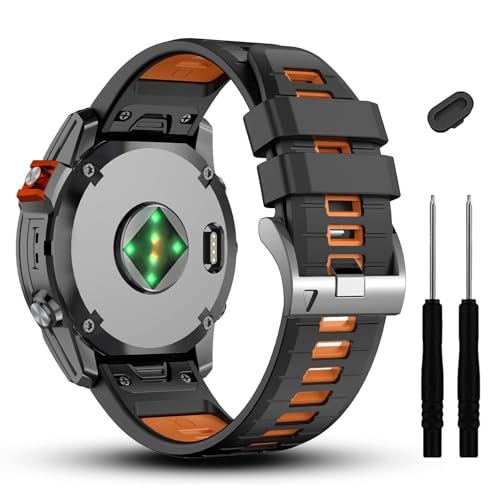 JPXXFM 20 mm kompatibel mit Fenix ​​7s 7s Pro 6s 6s Pro 5s 5S Plus Uhrenband, weiche Silikongurte für Annäherung S70 42 mm/Instinkt 2S/Descent Mk2s SmartWatch von JPXXFM