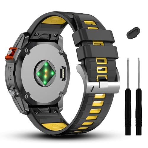 JPXXFM 20 mm kompatibel mit Fenix ​​7s 7s Pro 6s 6s Pro 5s 5S Plus Uhrenband, weiche Silikongurte für Annäherung S70 42 mm/Instinkt 2S/Descent Mk2s SmartWatch von JPXXFM