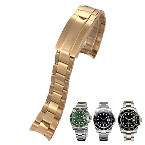 JPXXFM 20mm 316L Stainless Steel Curved End Watchband Fit for Fine-Tuning Pull Button Clasp Watch Strap JPXXFM 20mm 316L Stainless Steel Curved End Watchband Fit for Fine-Tuning Pull Button Clasp Watch Strap von JPXXFM