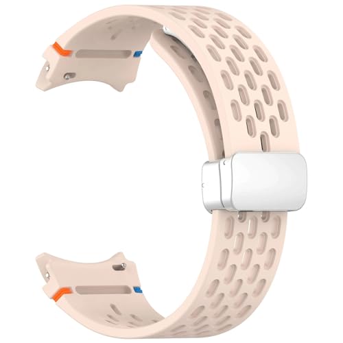 JPXXFM 20mm Riemen für Galaxy Watch 4 5 Pro 6 7 7lte 44mm 40mm Uhr 4/6 Klassisches Silikonband ohne Lücken Armbandkorrea von JPXXFM