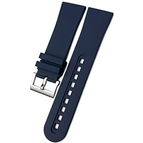JPXXFM 23mm Qualität fließender Gummi -Weich -Uhren -Band -Ersatz für Blancpain Fünfzig Fathoms 5000 5015 Black Gurt Watch Armbänder von JPXXFM