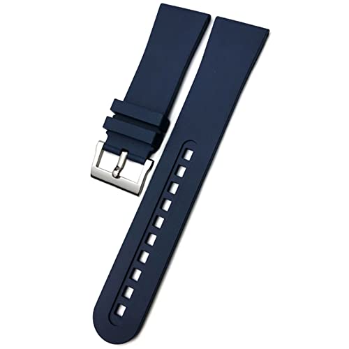 JPXXFM 23mm Qualität fließender Gummi -Weich -Uhren -Band -Ersatz für Blancpain Fünfzig Fathoms 5000 5015 Black Gurt Watch Armbänder von JPXXFM