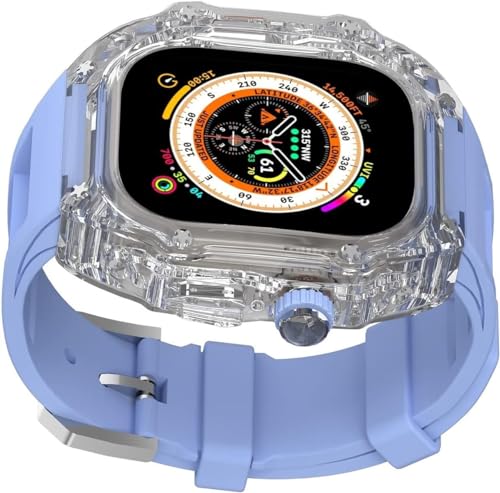 JPXXFM 44 mm, 45 mm, 49 mm - Transparent Silicon Watch -Gurt für 8 7 6 5 4 Serie - Frauen -Mode -Fashion -Kit - Ersatzzubehör für Uhr von JPXXFM