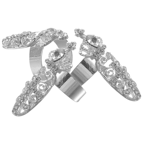 JPXXFM 6 Stcs Nagel empfindliche Frauen Fingernagel Handgelenk Finger Kron Ring von JPXXFM